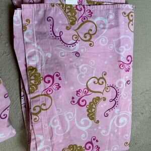 Disney Princess Crown Bed Sheets Size Full